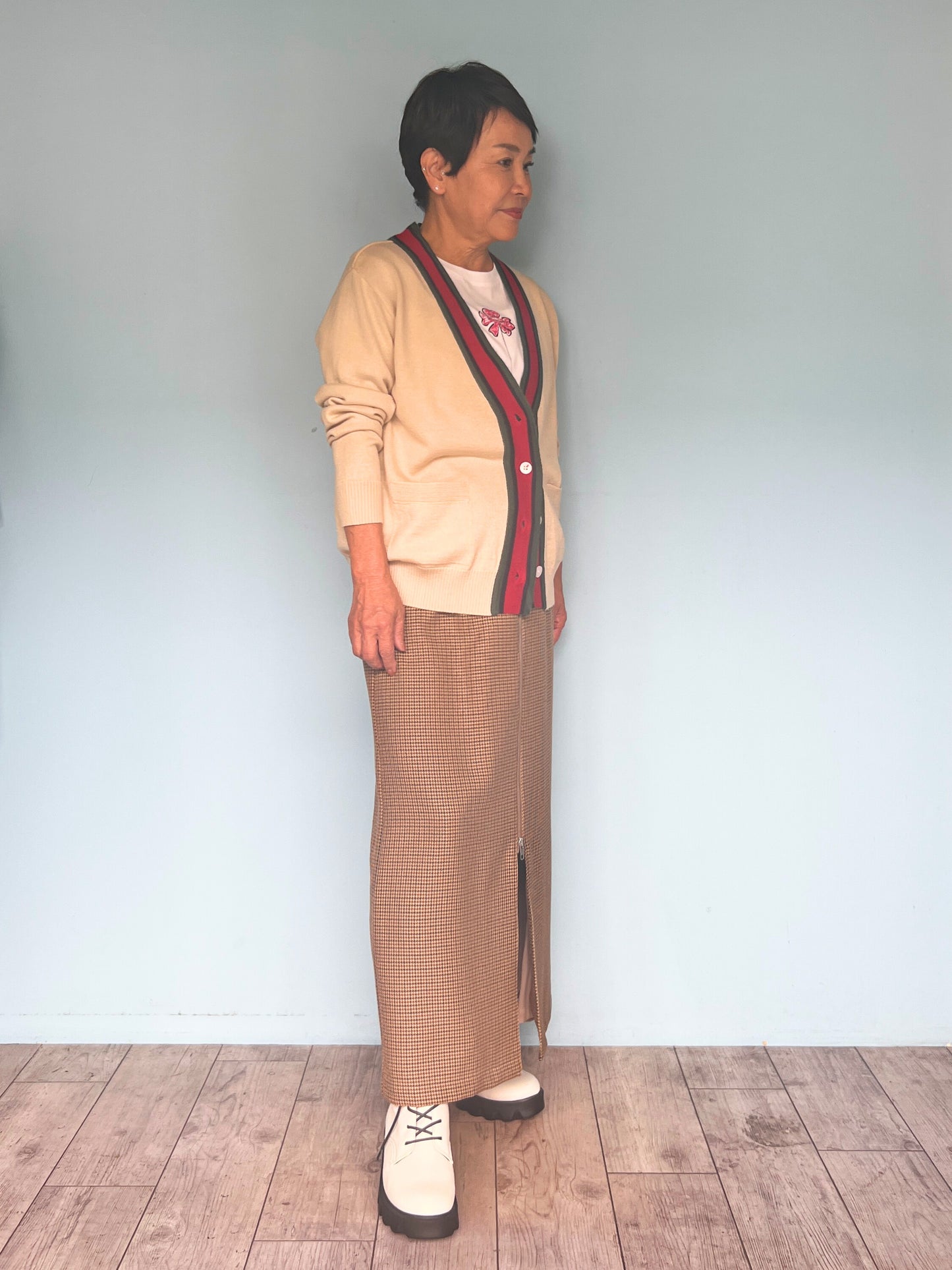 ジップストレートスカート