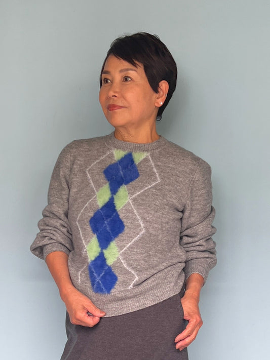 アーガイルニット