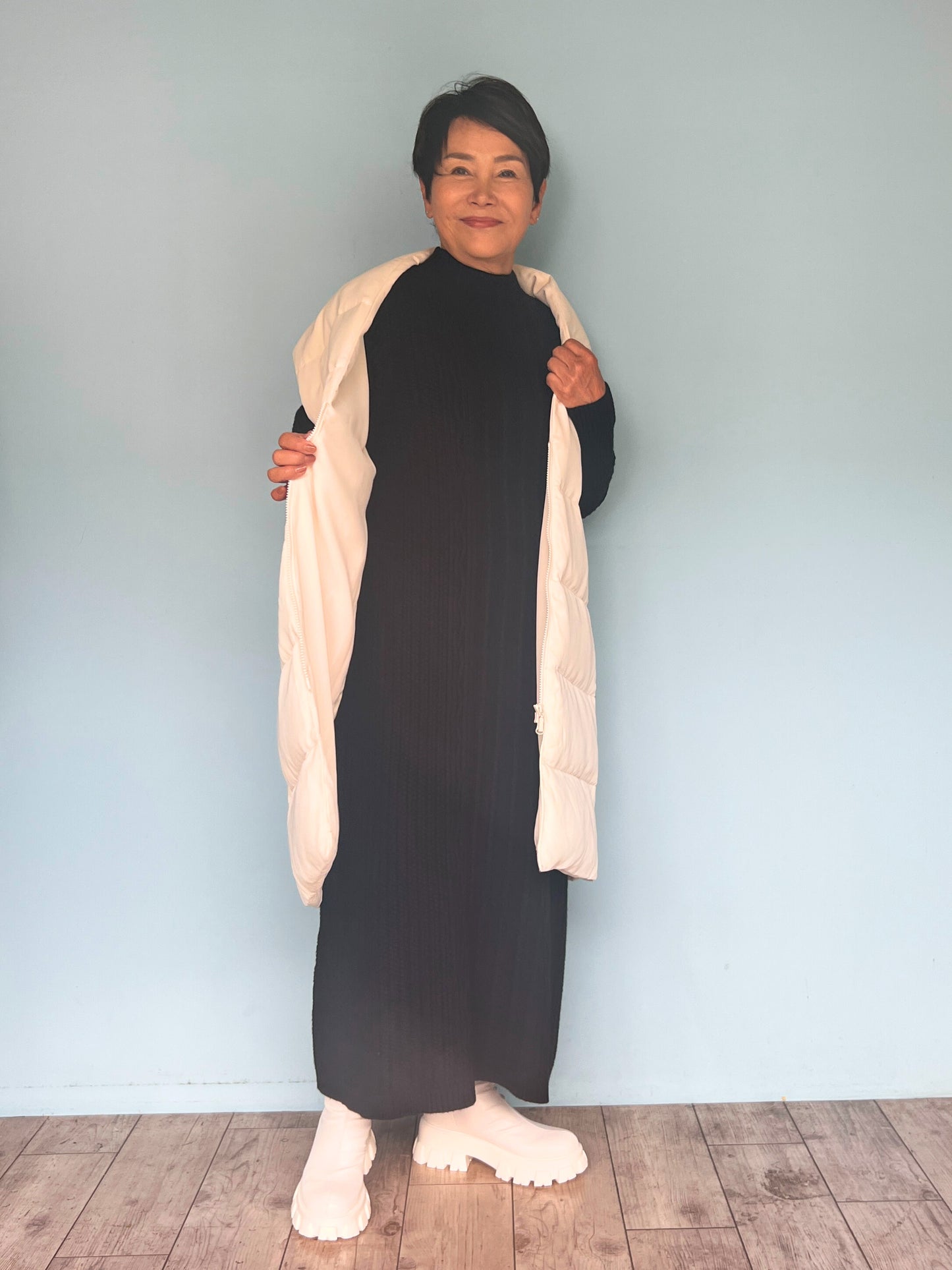 ニットワンピース