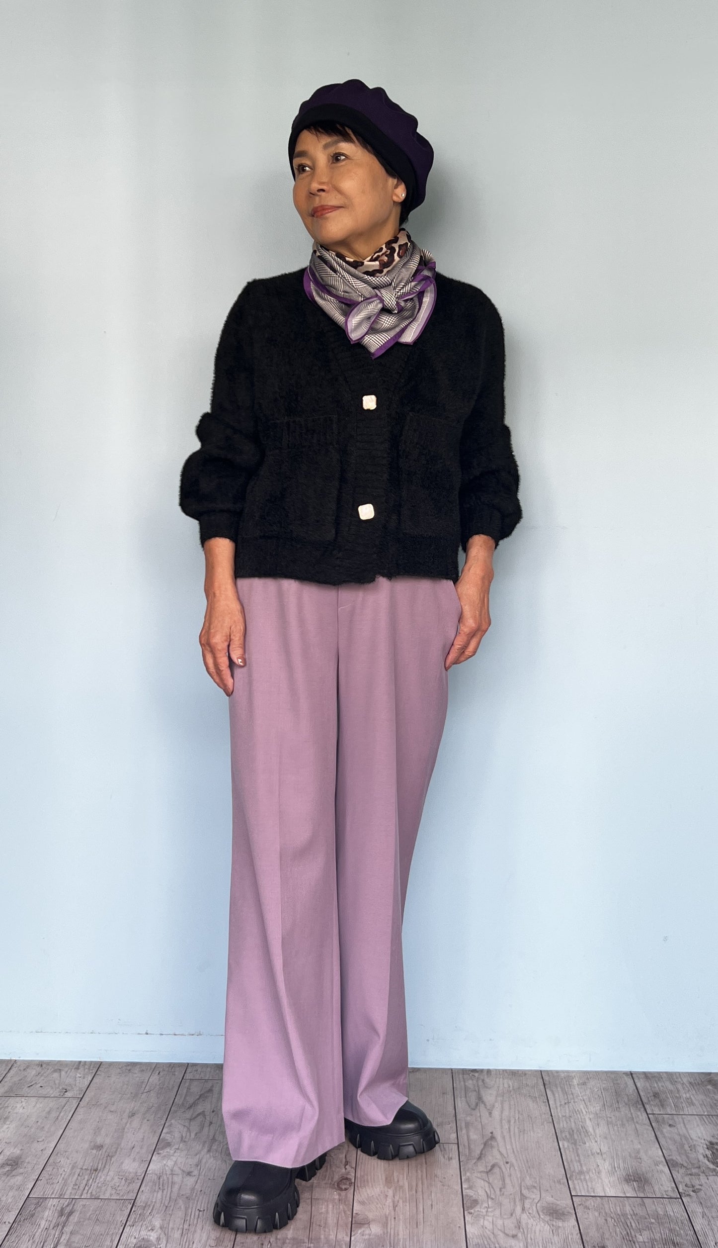 シャギーカーディガン