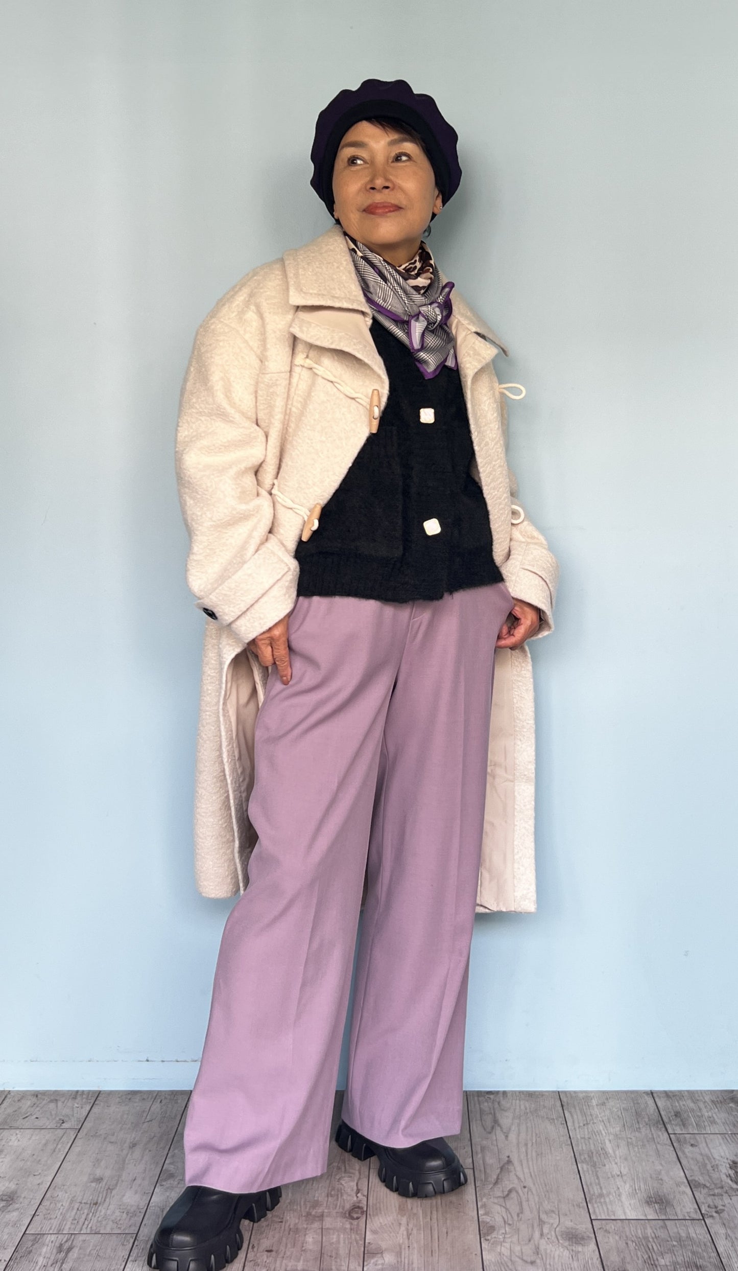 シャギーカーディガン