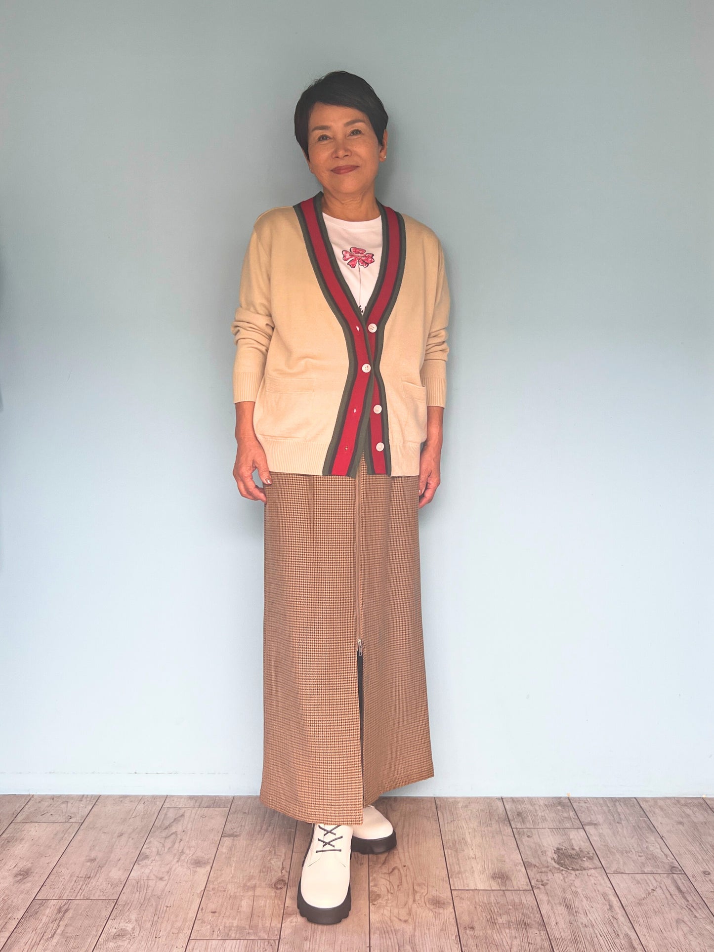 ジップストレートスカート