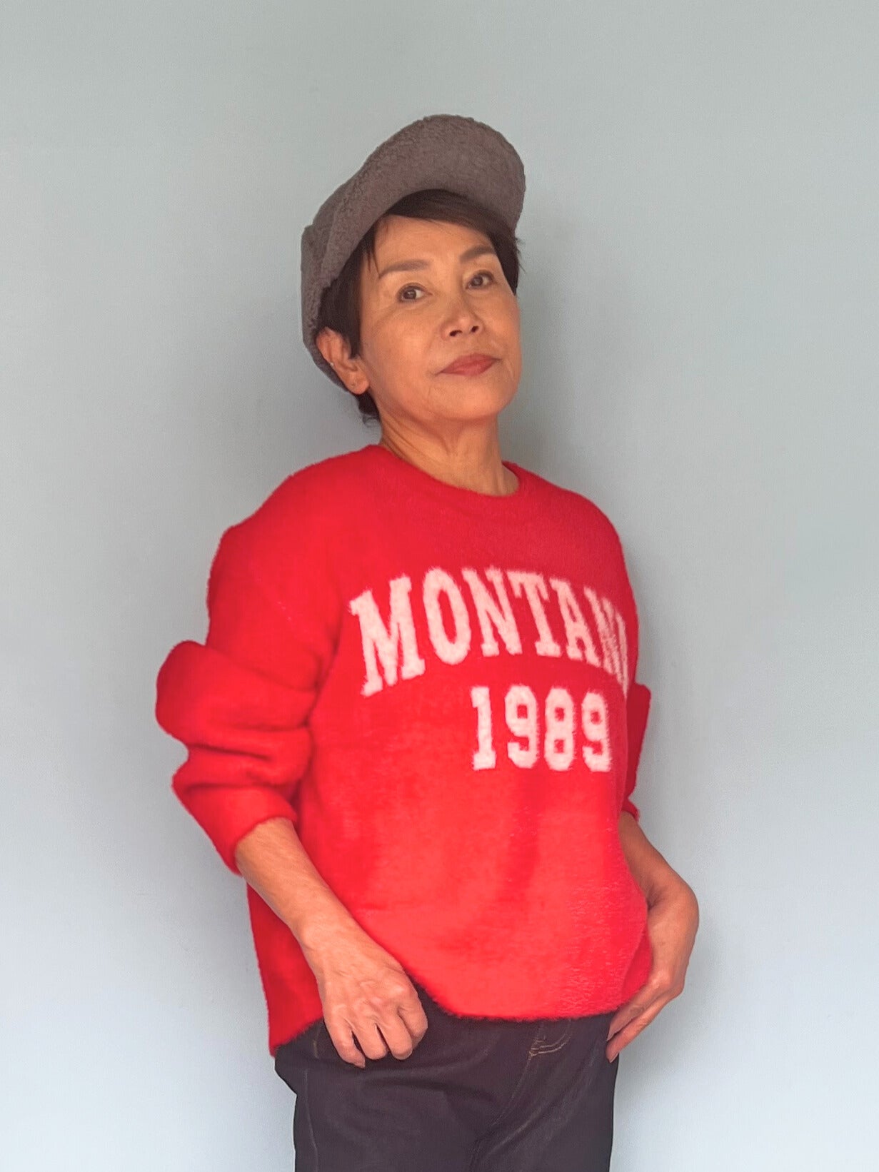 フェザーロゴニットプルオーバー