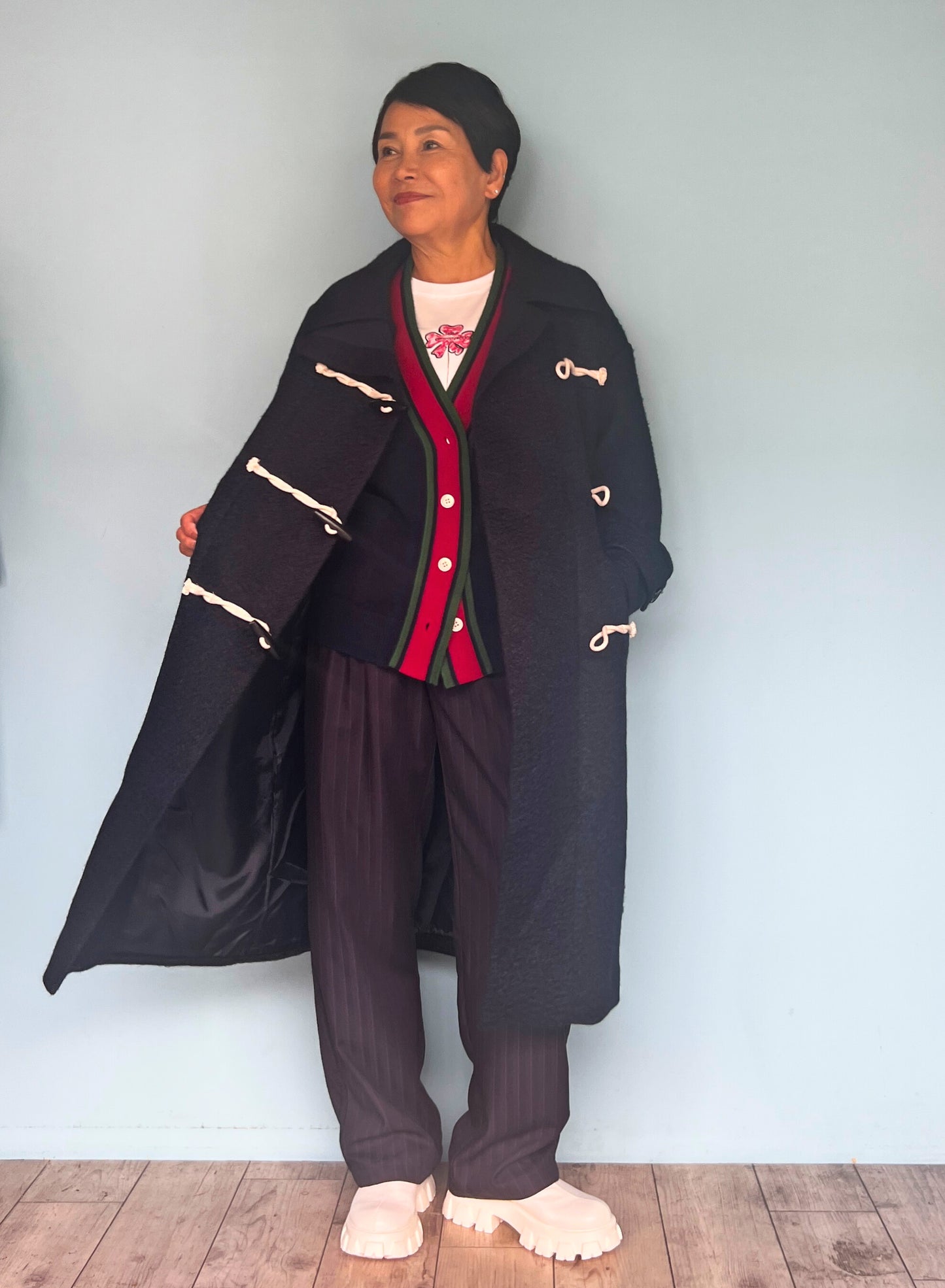 ピンストライプパンツ