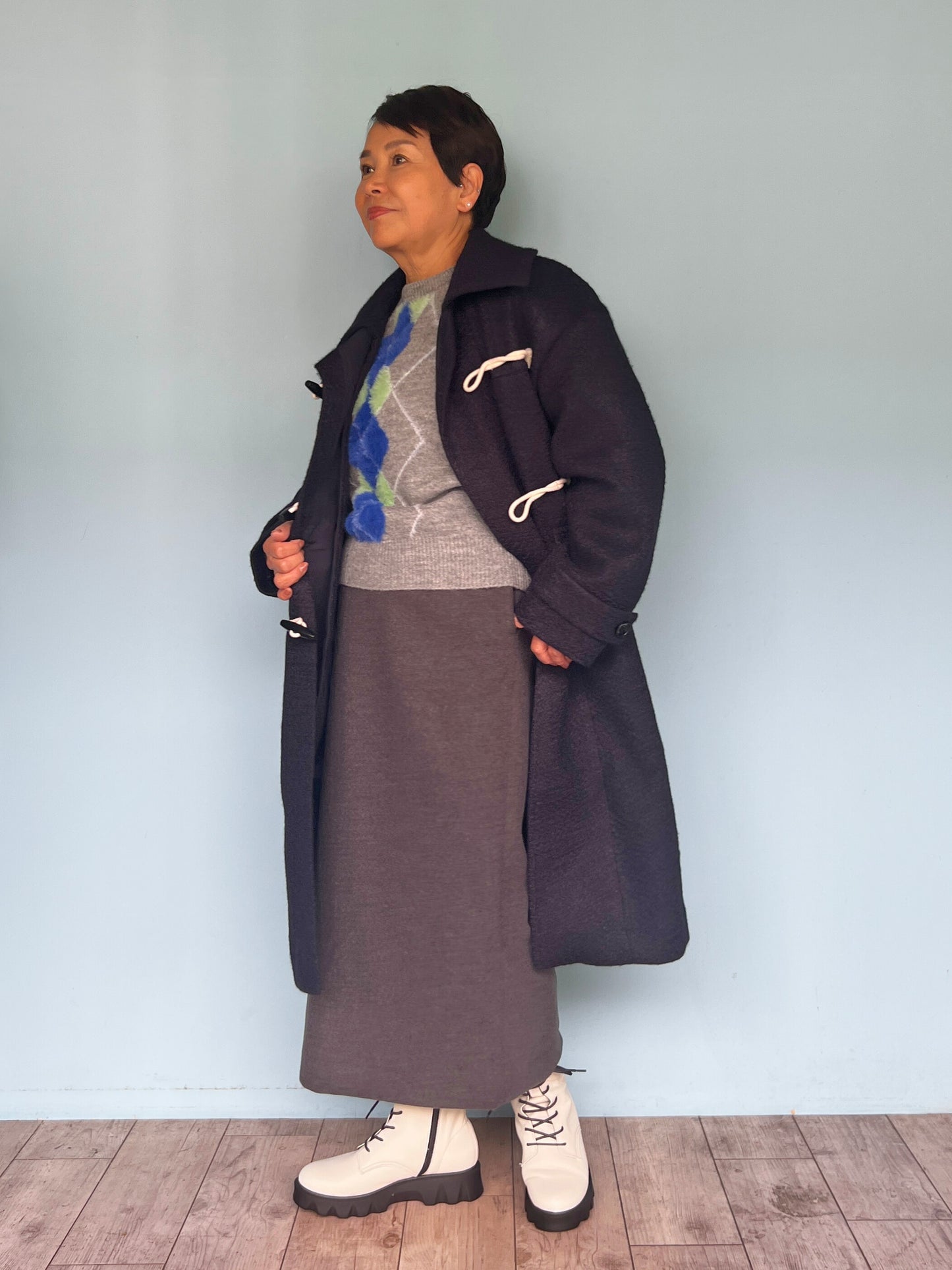 アーガイルニット