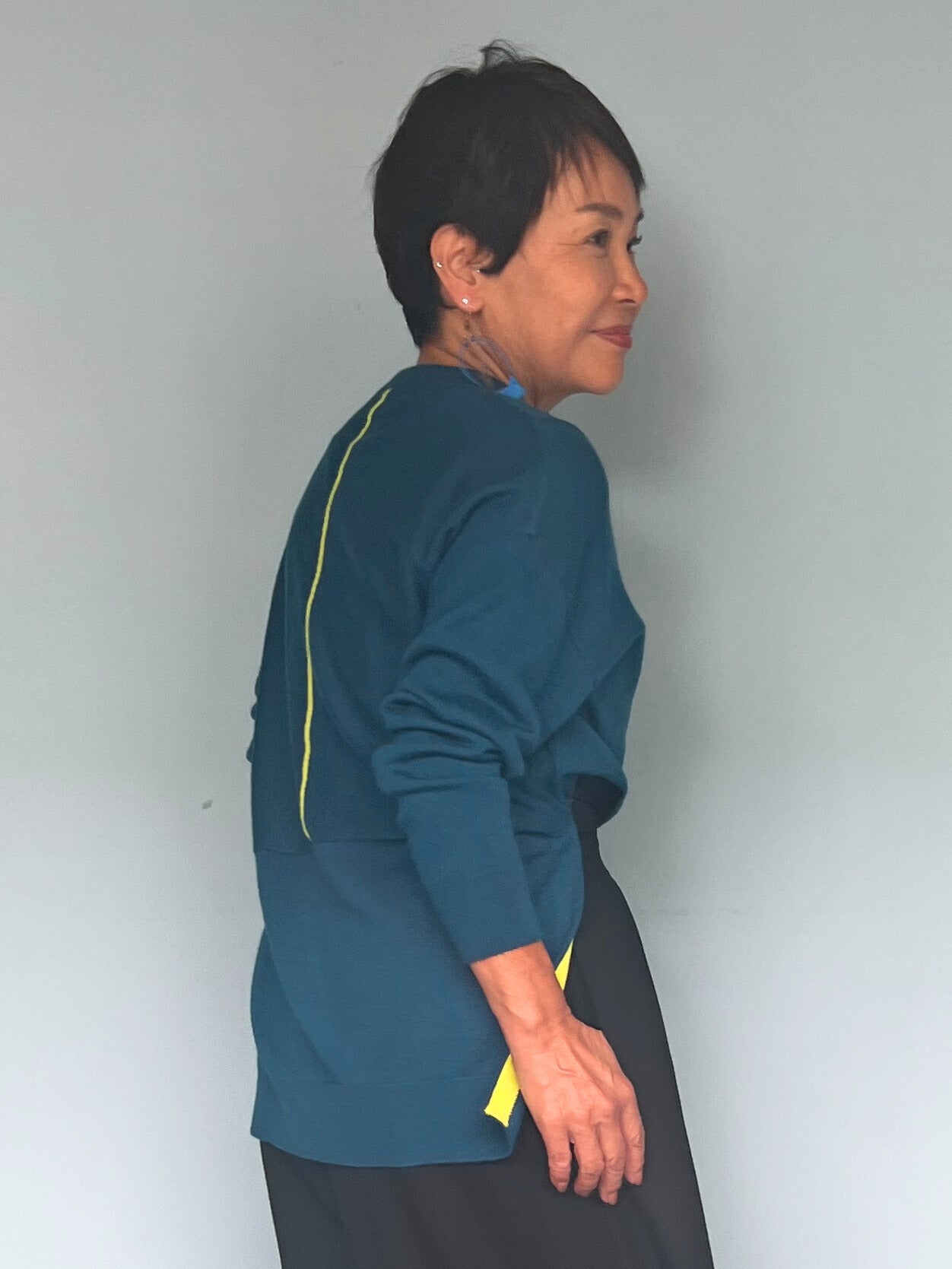 配色アクセントニット80